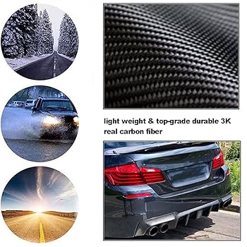 Amazon | リアルカーボンファイバーリアディフューザー for BMW